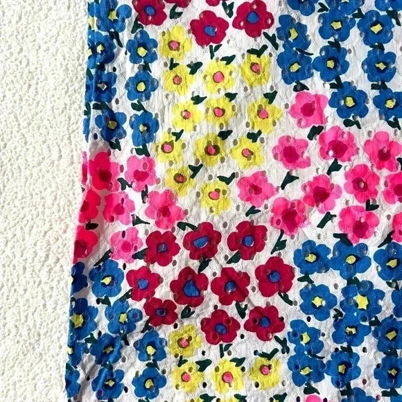 Vintage Talbots Floral Ruffle Neck Shift Dress - Picture 4 of 8